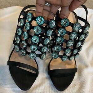 Zara stone sandals